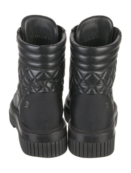 Chanel 2021 Interlocking CC Logo Combat Boots