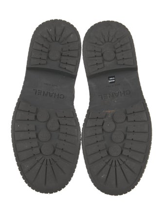 Chanel 2021 Interlocking CC Logo Combat Boots
