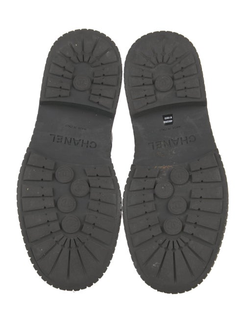 Chanel 2021 Interlocking CC Logo Combat Boots