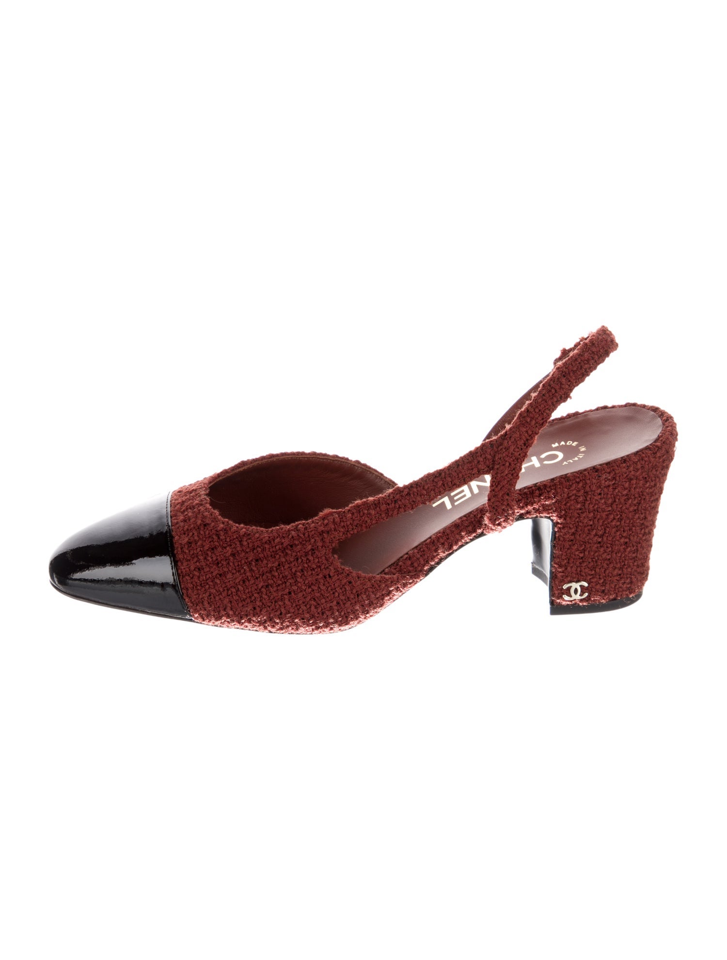 Chanel 2024 Interlocking CC Logo Slingback Pumps