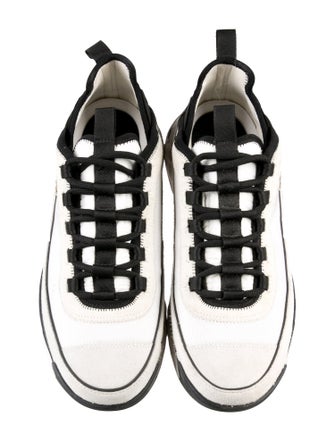 Chanel Interlocking CC Logo Suede Sneakers