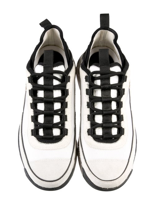 Chanel Interlocking CC Logo Suede Sneakers