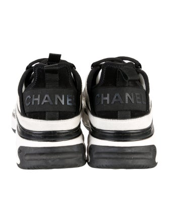 Chanel Interlocking CC Logo Suede Sneakers
