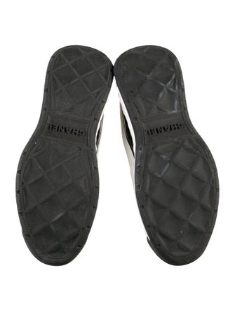 Chanel Interlocking CC Logo Suede Sneakers