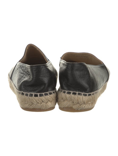 Chanel Interlocking CC Logo Lambskin Espadrilles