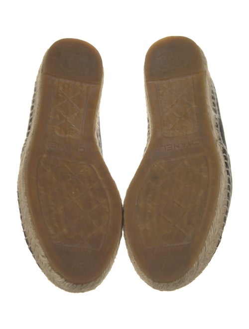 Chanel Interlocking CC Logo Lambskin Espadrilles