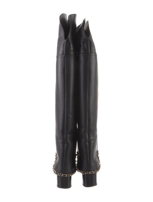 Chanel 2019 Interlocking CC Logo Riding Boots