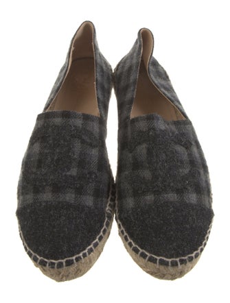 Chanel Interlocking CC Logo Wool Espadrilles