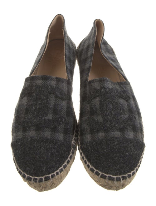 Chanel Interlocking CC Logo Wool Espadrilles