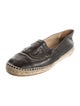 Chanel Interlocking CC Logo Lambskin Espadrilles