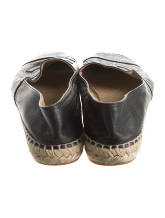 Chanel Interlocking CC Logo Lambskin Espadrilles