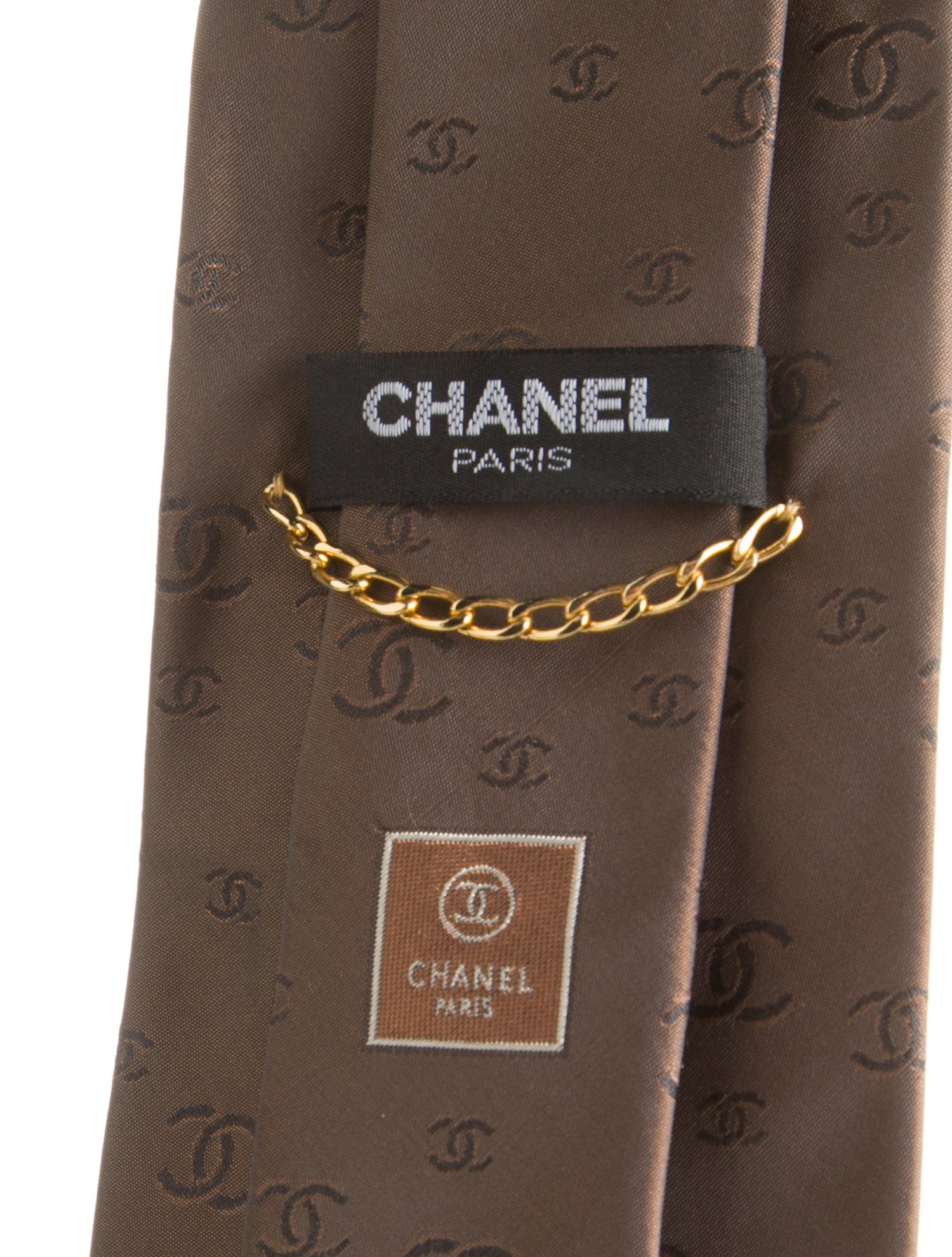 Chanel Silk CC Tie