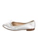 Chanel Interlocking CC Logo Leather Ballet Flats