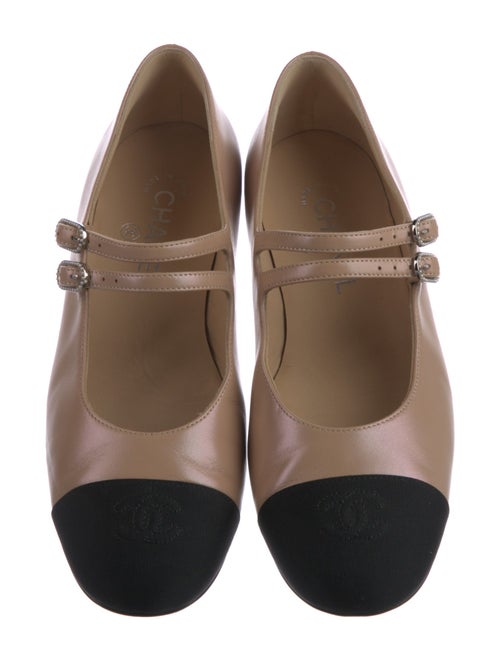 Chanel 2024 Interlocking CC Logo Mary Jane Flats