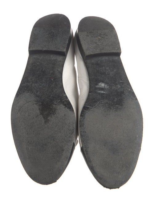 Chanel Interlocking CC Logo Leather Ballet Flats