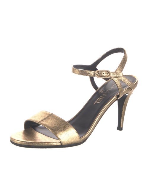 Chanel 2022 Interlocking CC Logo Sandals