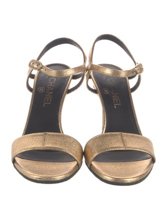 Chanel 2022 Interlocking CC Logo Sandals