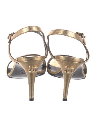 Chanel 2022 Interlocking CC Logo Sandals