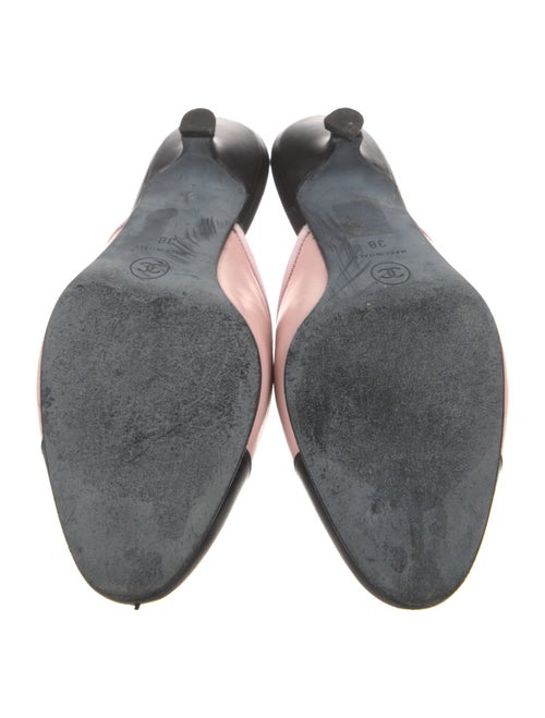 Chanel Interlocking CC Logo Leather Mules