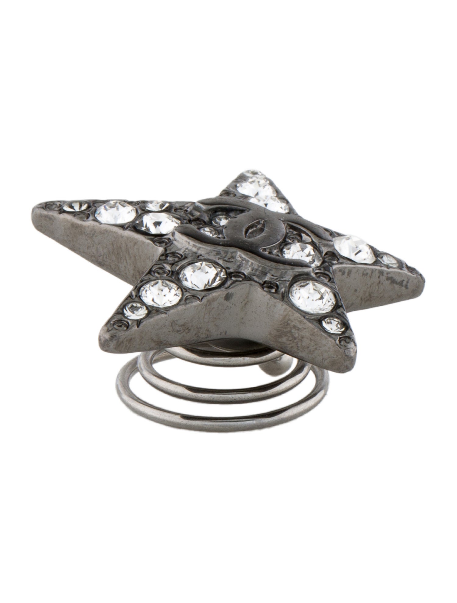 Chanel Crystal CC & Star Hair Charm