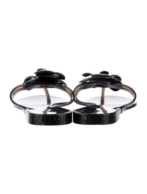 Chanel Jelly Interlocking CC Logo Slides