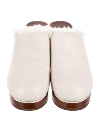 Chanel Interlocking CC Logo Leather Mules