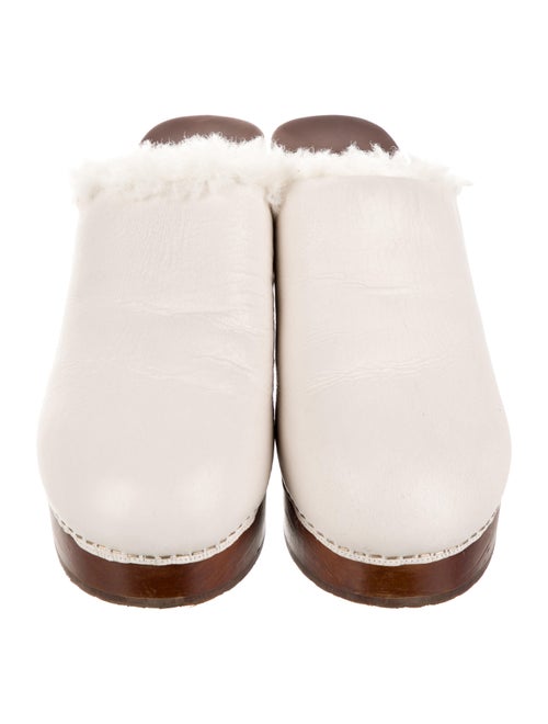 Chanel Interlocking CC Logo Leather Mules