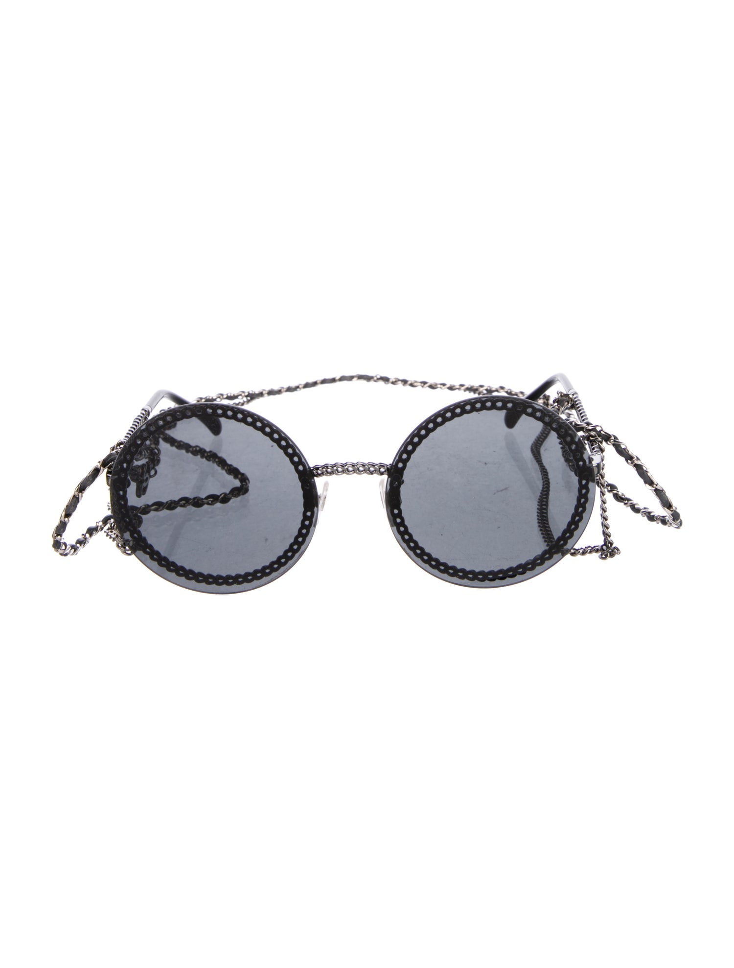 Chrome Hearts Stoned Aviator Sunglasses - Silver Sunglasses