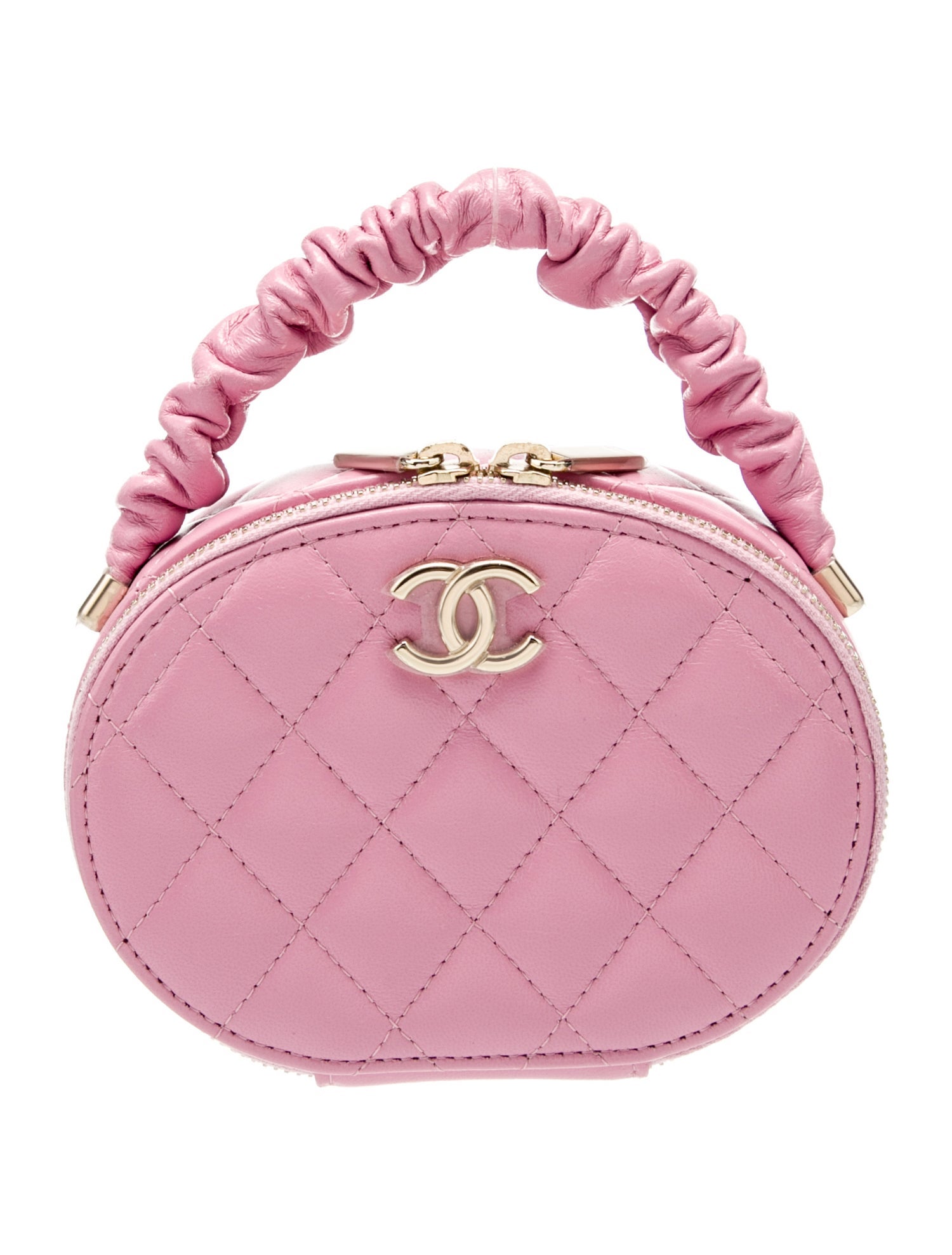 Chanel Round Top Handle Vanity Case w/ Tags