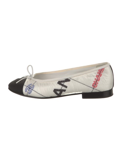 Chanel Interlocking CC Logo Nylon Ballet Flats