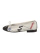 Chanel Interlocking CC Logo Nylon Ballet Flats