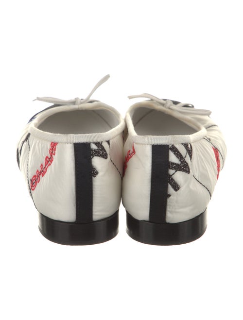 Chanel Interlocking CC Logo Nylon Ballet Flats