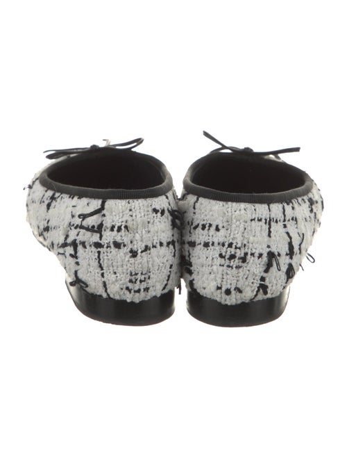 Chanel Interlocking CC Logo Tweed Flats