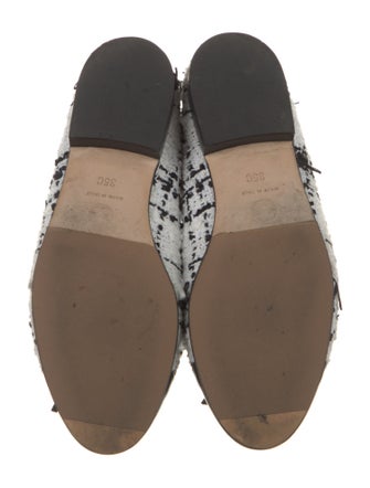 Chanel Interlocking CC Logo Tweed Flats