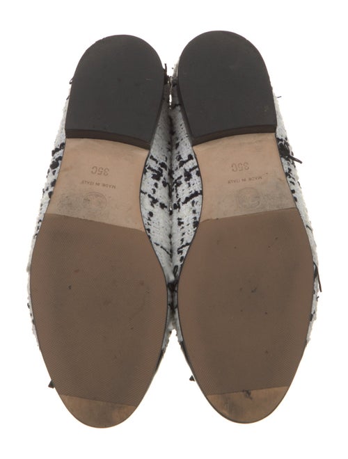 Chanel Interlocking CC Logo Tweed Flats