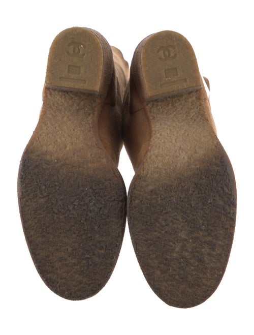 Chanel Interlocking CC Logo Shearling Boots