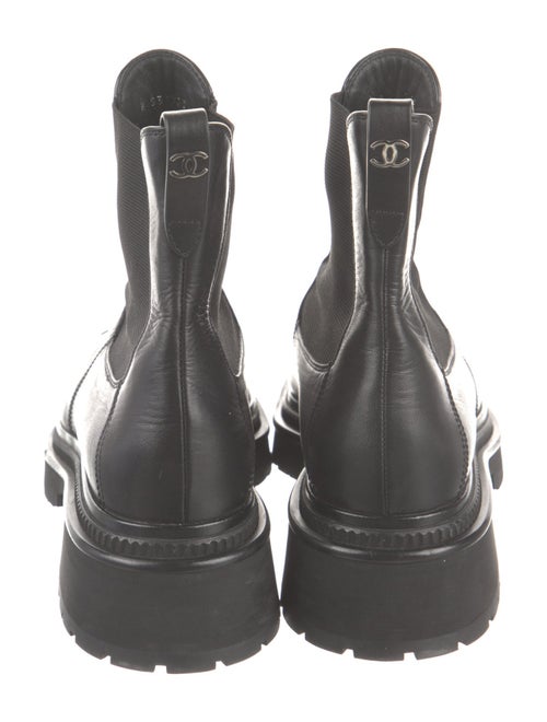Chanel 2022 Interlocking CC Logo Chelsea Boots