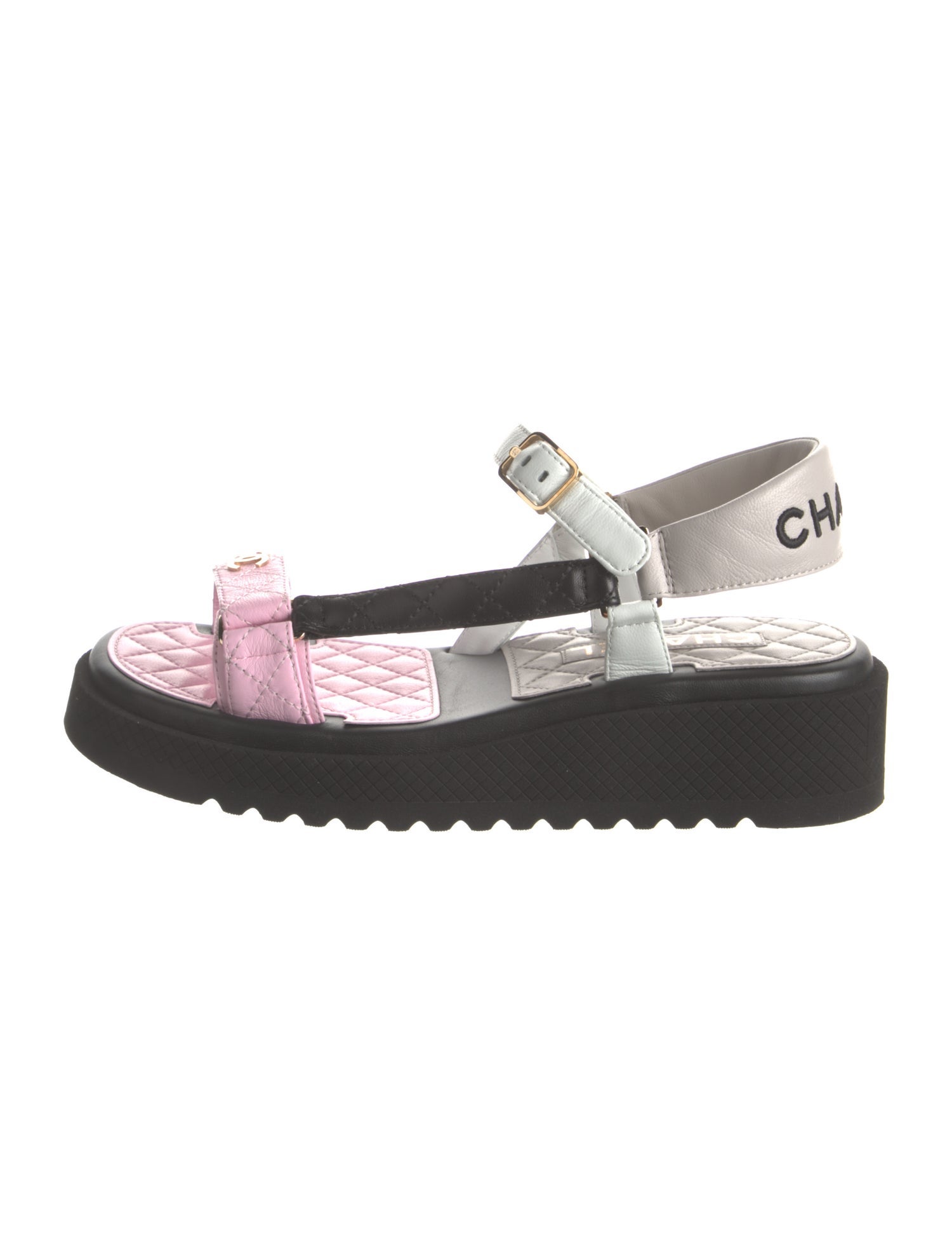 Chanel 2022 Interlocking CC Logo Sandals