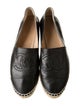 Chanel Interlocking CC Logo Leather Espadrilles