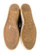 Chanel Interlocking CC Logo Leather Espadrilles