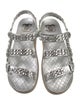 Chanel 2022 Interlocking CC Logo Slingback Sandals