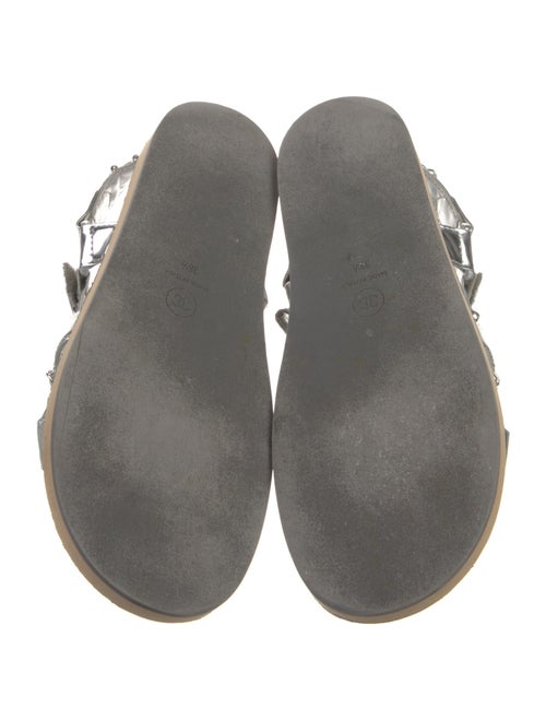 Chanel 2022 Interlocking CC Logo Slingback Sandals