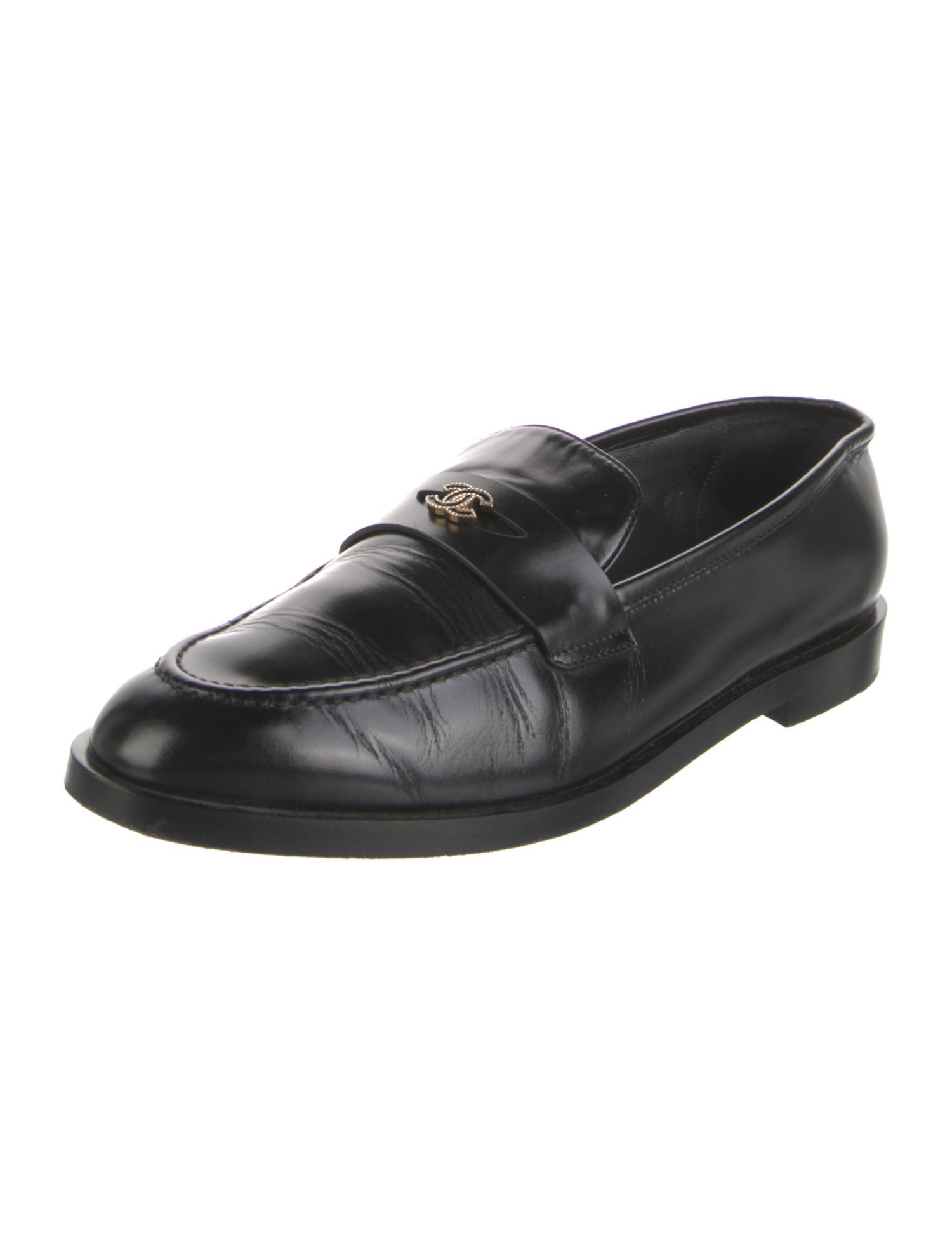 Chanel 2024 Interlocking CC Logo Loafers