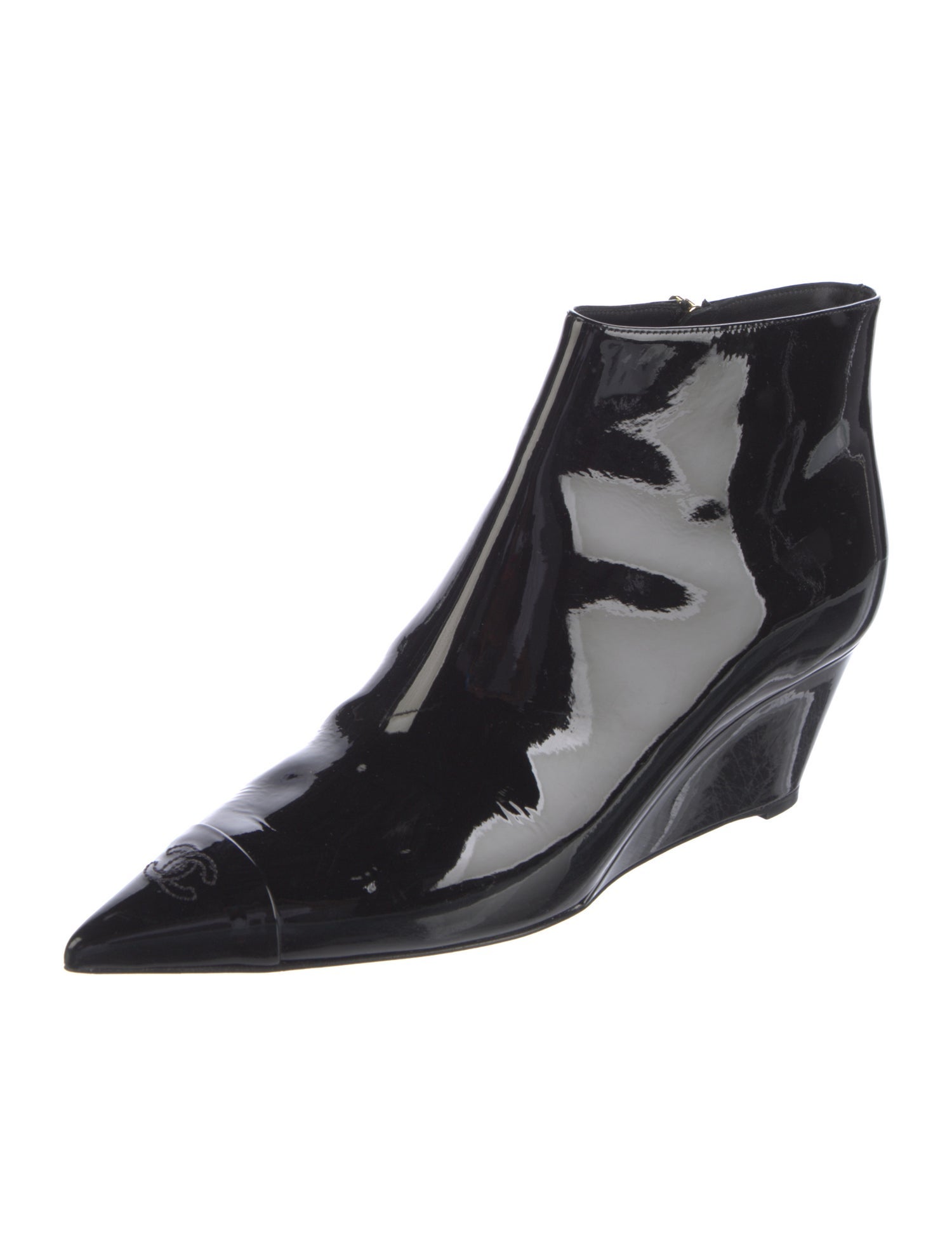 Chanel 2022 Interlocking CC Logo Boots