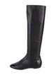 Chanel Interlocking CC Logo Leather Riding Boots