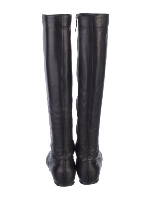 Chanel Interlocking CC Logo Leather Riding Boots