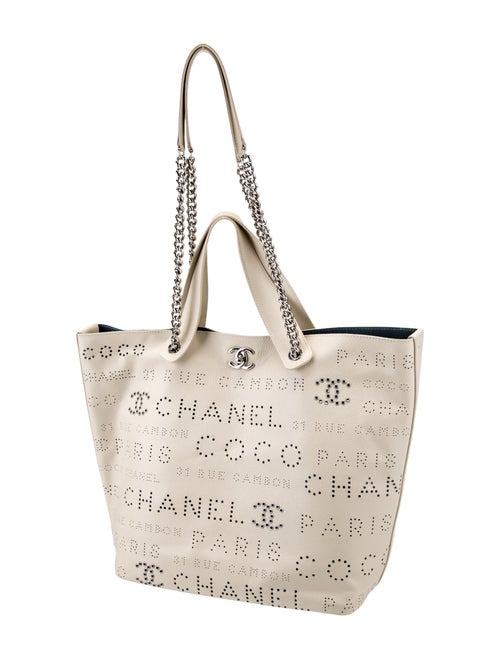 Chanel CC Eyelet Tote