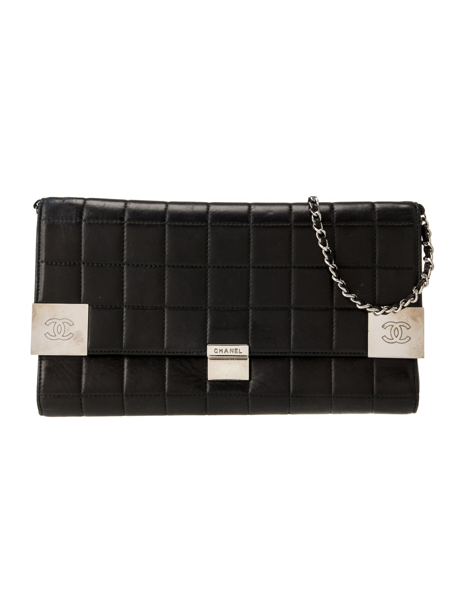 Chanel Chocolate Bar Clutch w/ Chain