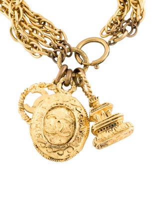 Chanel Vintage Multi-Strand Charm Bracelet