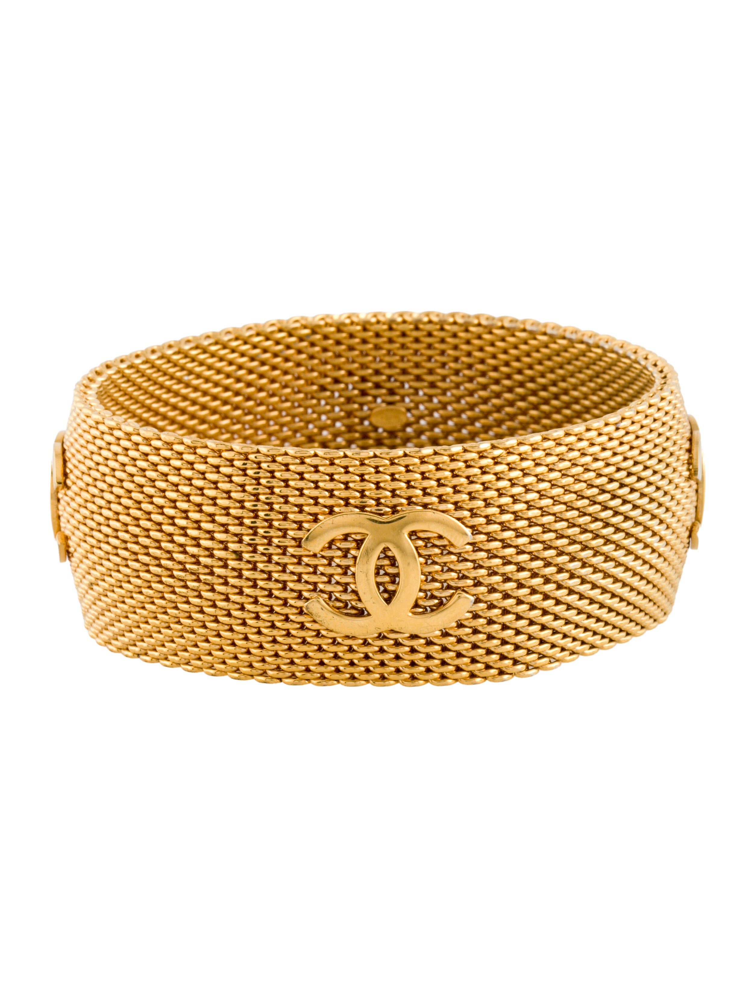 Chanel Vintage CC Mesh Bangle